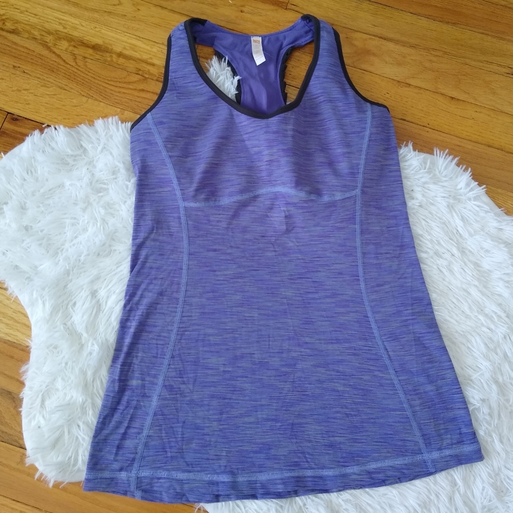 Purple Lucy Active Wear Racerback Tank Top Size L